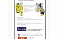 Revere Survival Newsletter featuring text and safety beacons 